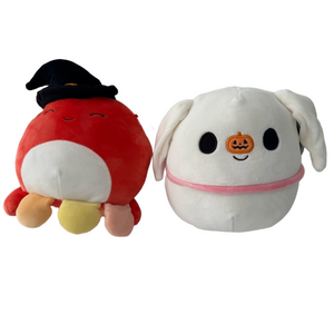 Squishmallows KellyToy Pair of Halloween Small 8” Stuffed Animals Plush